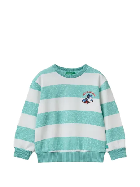 Benetton sudadera con motivo de rayas horizontales
