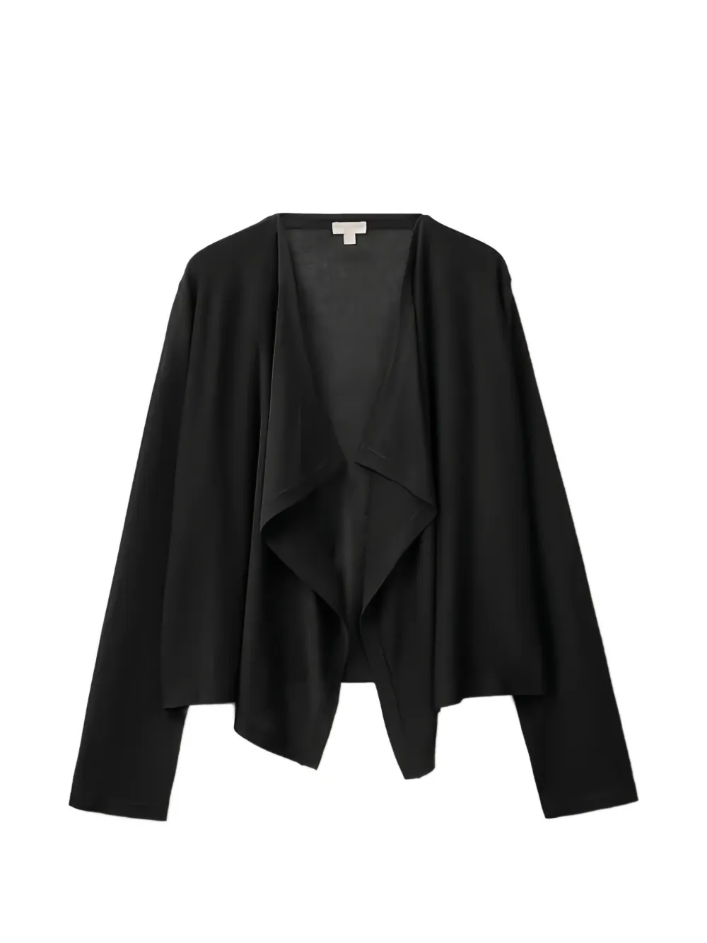 Benetton draped open-front cardigan Zwart