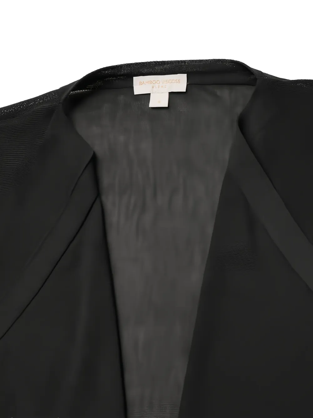 Benetton draped open-front cardigan Zwart
