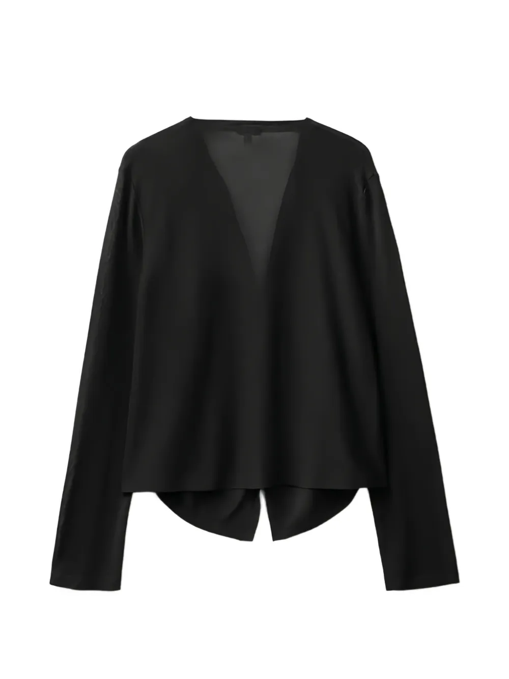 Benetton draped open-front cardigan Zwart