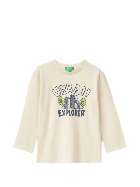 Benetton グラフィック ロングTシャツ