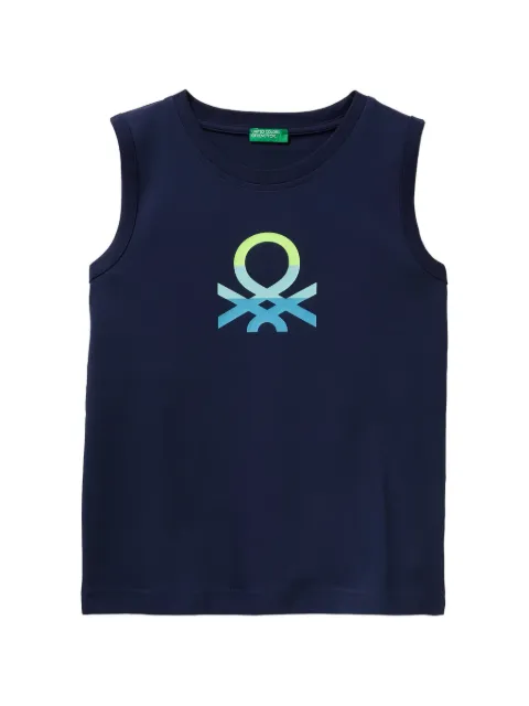 Benetton logo-print tank top