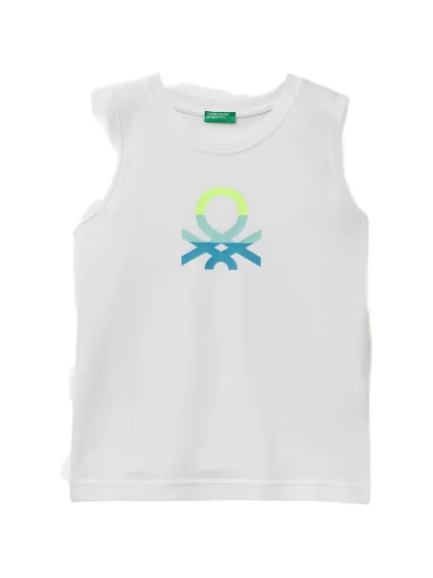 Benetton logo-print tank top