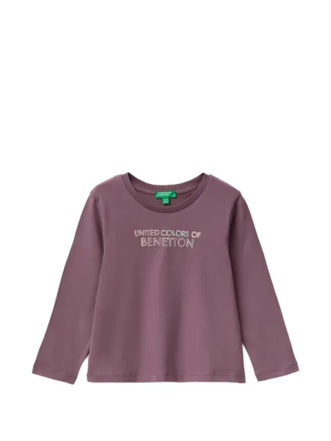 Benetton logo-print long-sleeve T-shirt