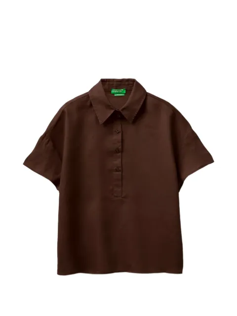 Benetton short-sleeved polo blouse