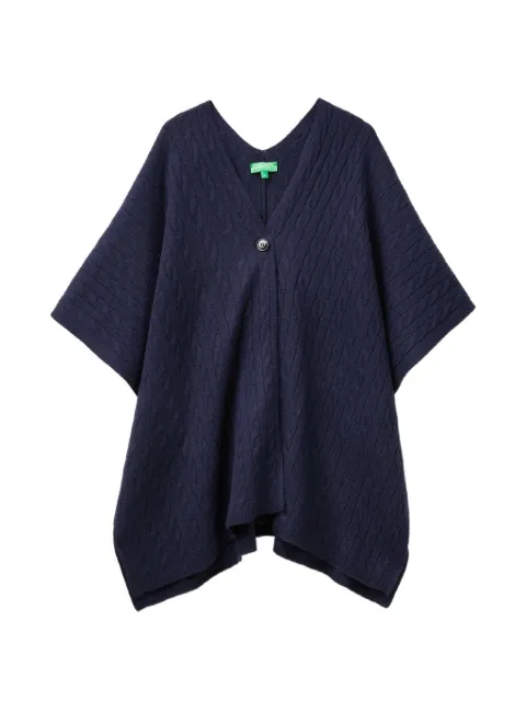 Benetton cable-knit button-up cardigan