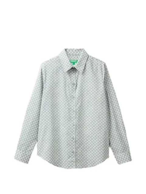 Benetton camisa con estampado geométrico