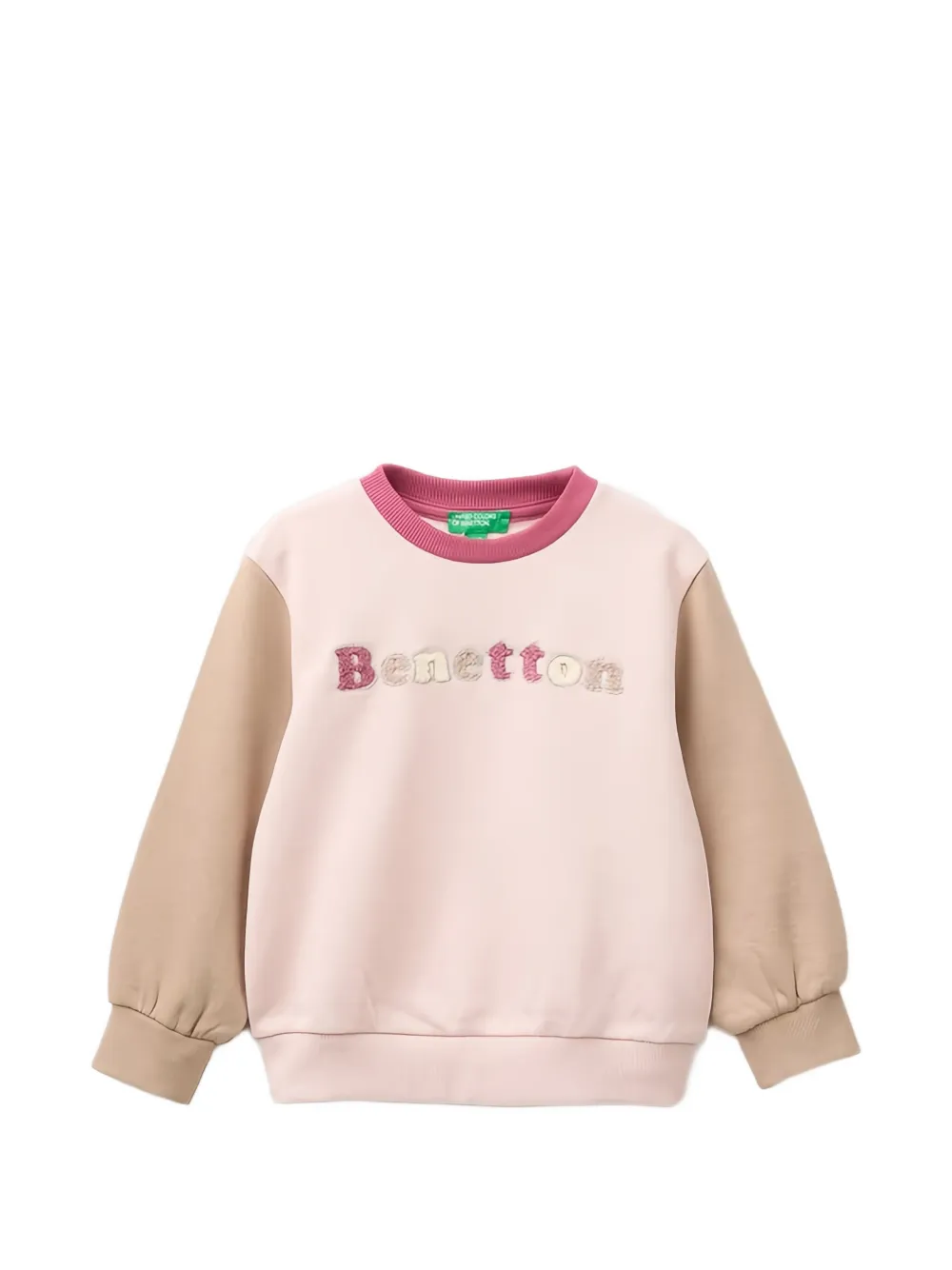 Benetton カラーブロック スウェットシャツ | ピンク | Image 1