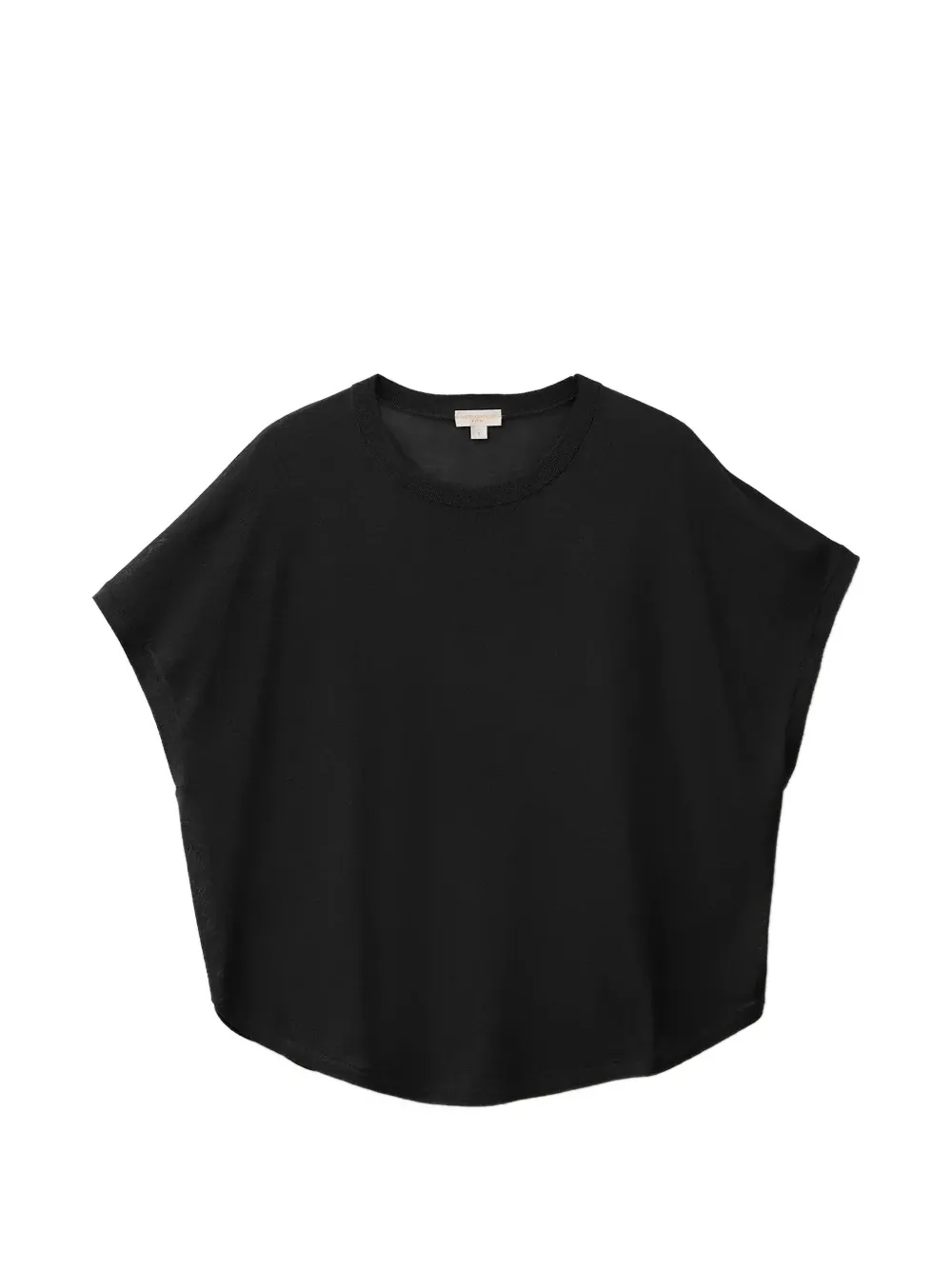 Benetton batwing-sleeve curved-hem T-shirt