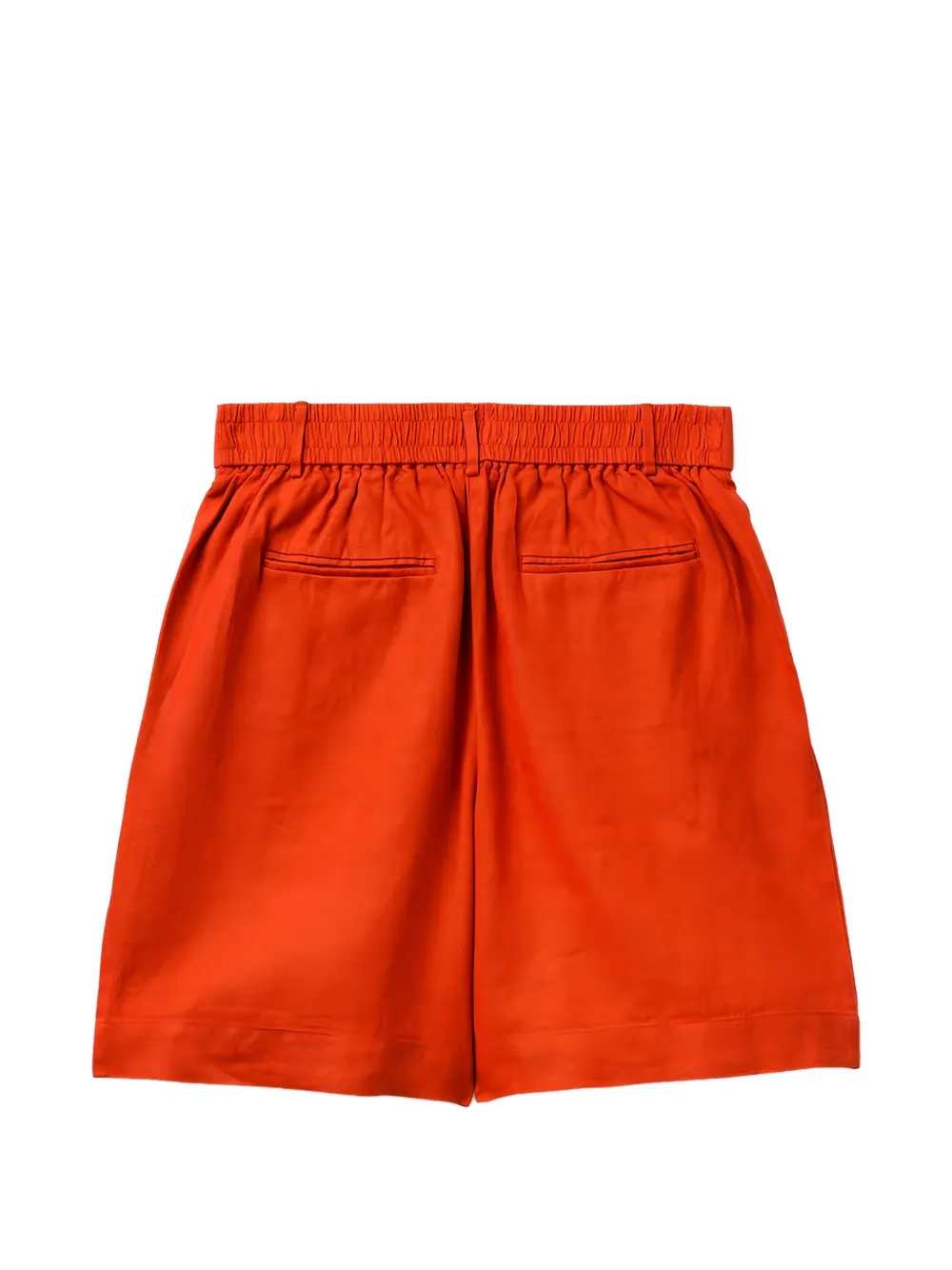 Benetton Geplooide bermuda shorts Rood