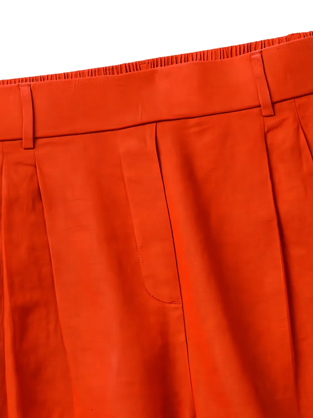 Benetton Geplooide bermuda shorts Rood