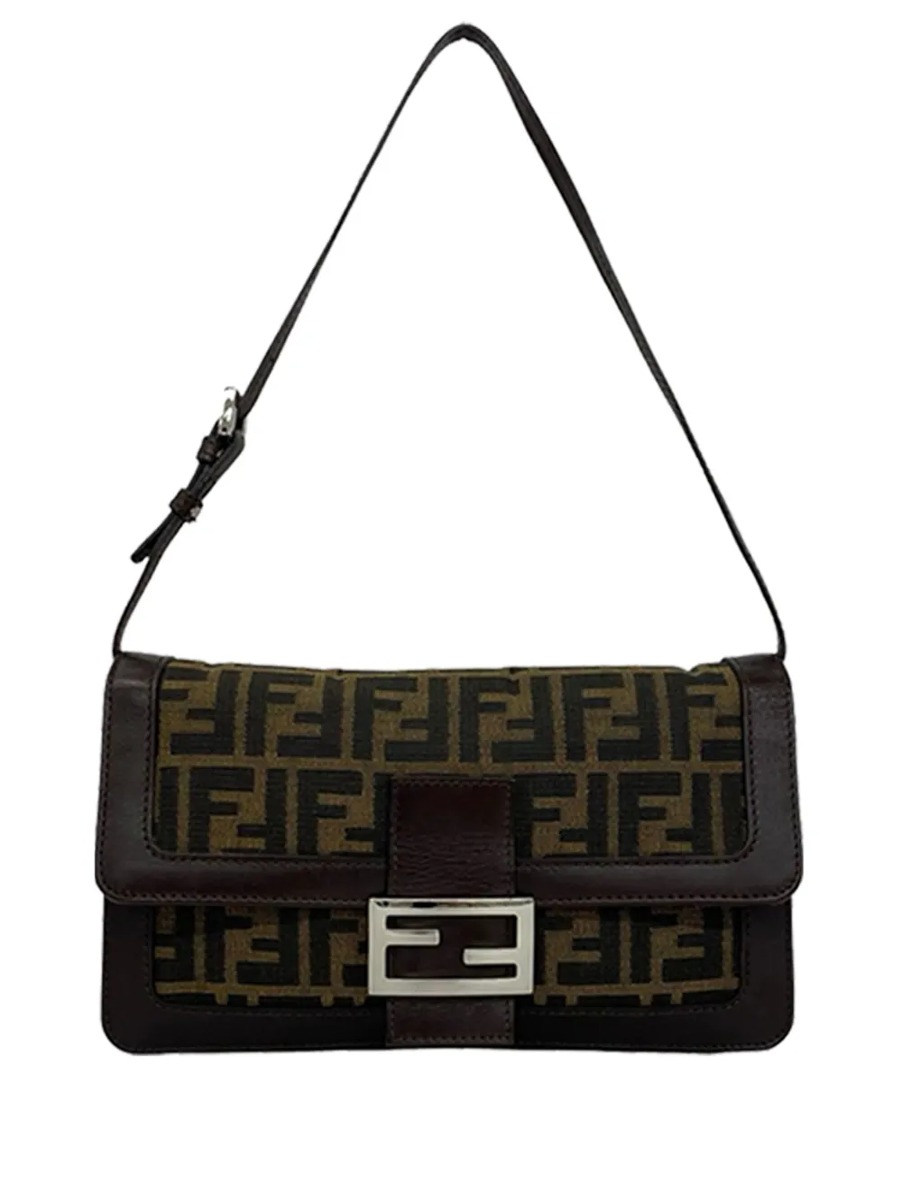 Fendi Pre-Owned 1990-2000 Zucca Canvas shoulder bag - Marrone
