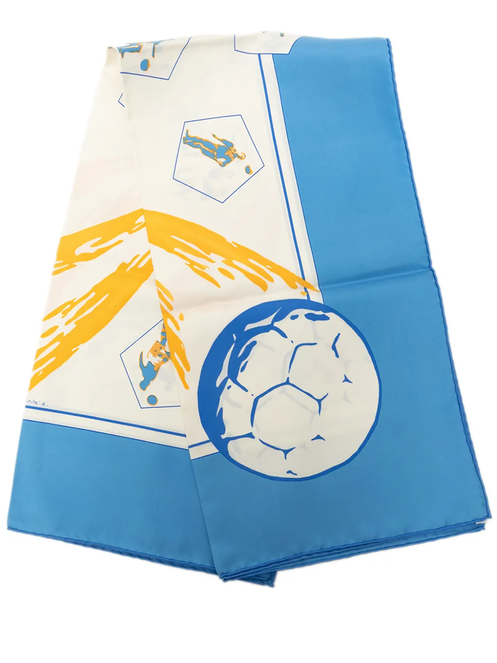 Hermès Pre-Owned 1990-2010 Vive Les Champions Silk Scarf 90 scarves - Bianco