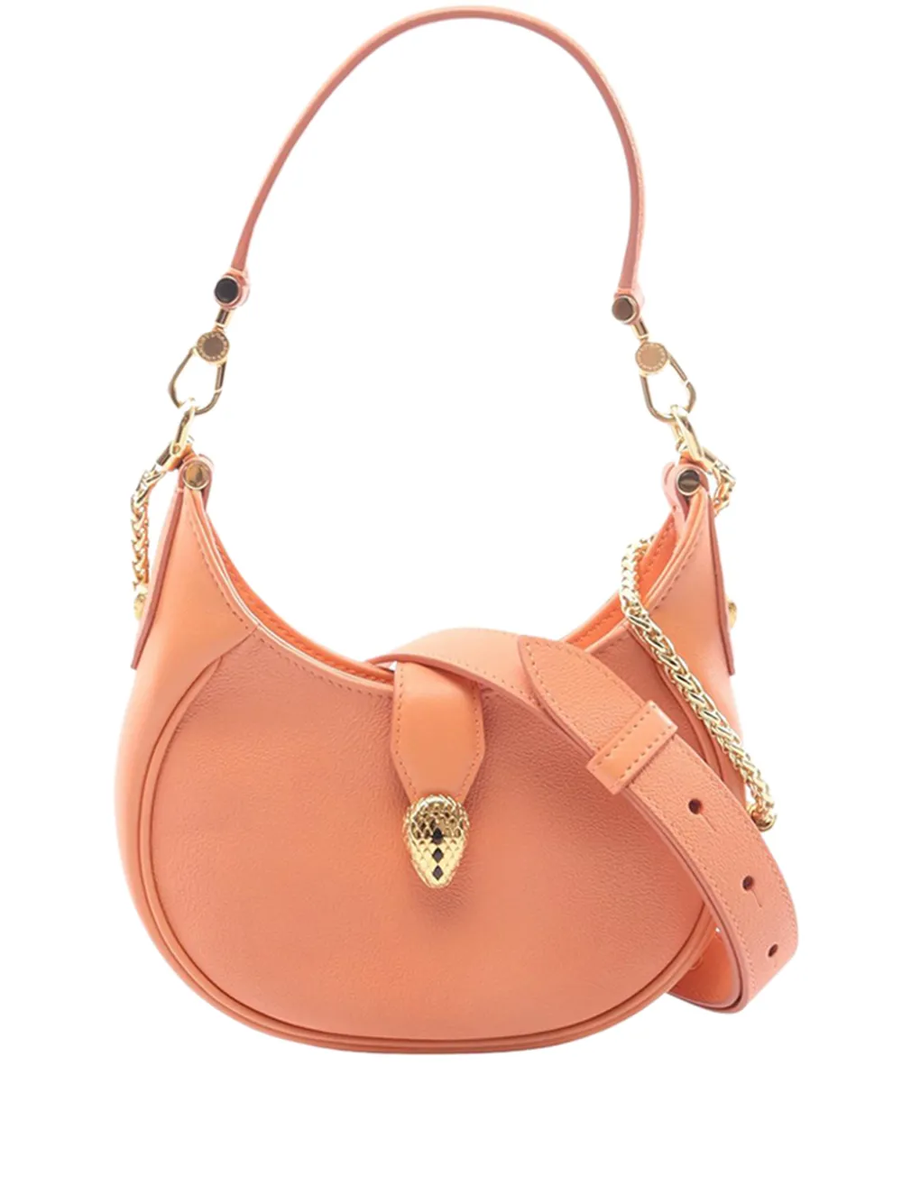 Bvlgari Pre-Owned petit sac à main Serpenti Ellipse en cuir (2018-2026) - Orange