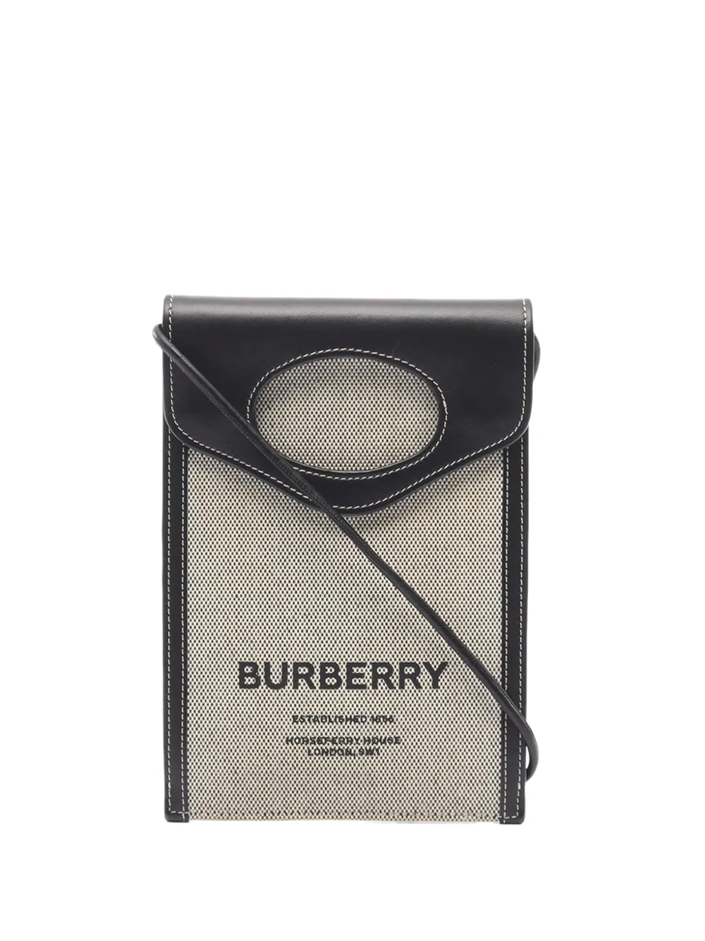 Burberry Pre-Owned 2000-2017 Canvas Horseferry Print crossbody bag - Toni neutri