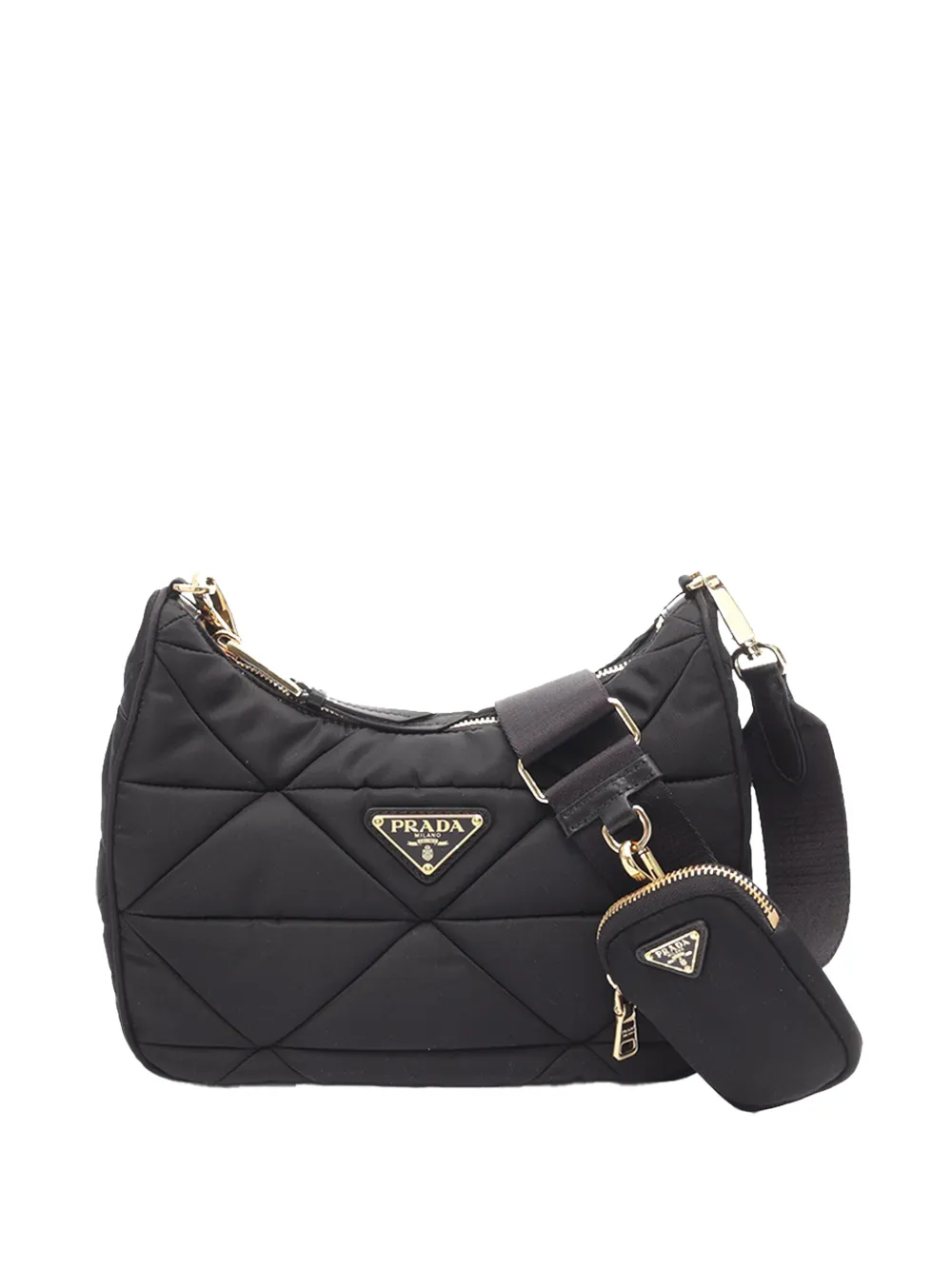 Prada Pre-Owned 2013-2026 Padded Re-Nylon crossbody bag - Nero