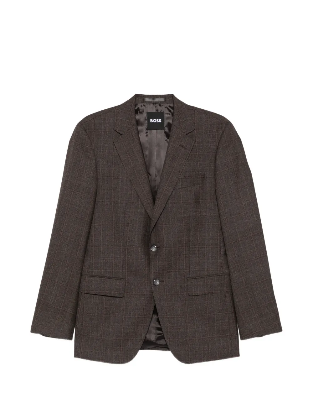 BOSS Huge check-pattern single-breasted suit