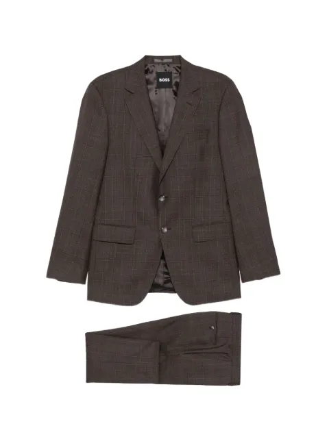 BOSS Huge check-pattern single-breasted suit