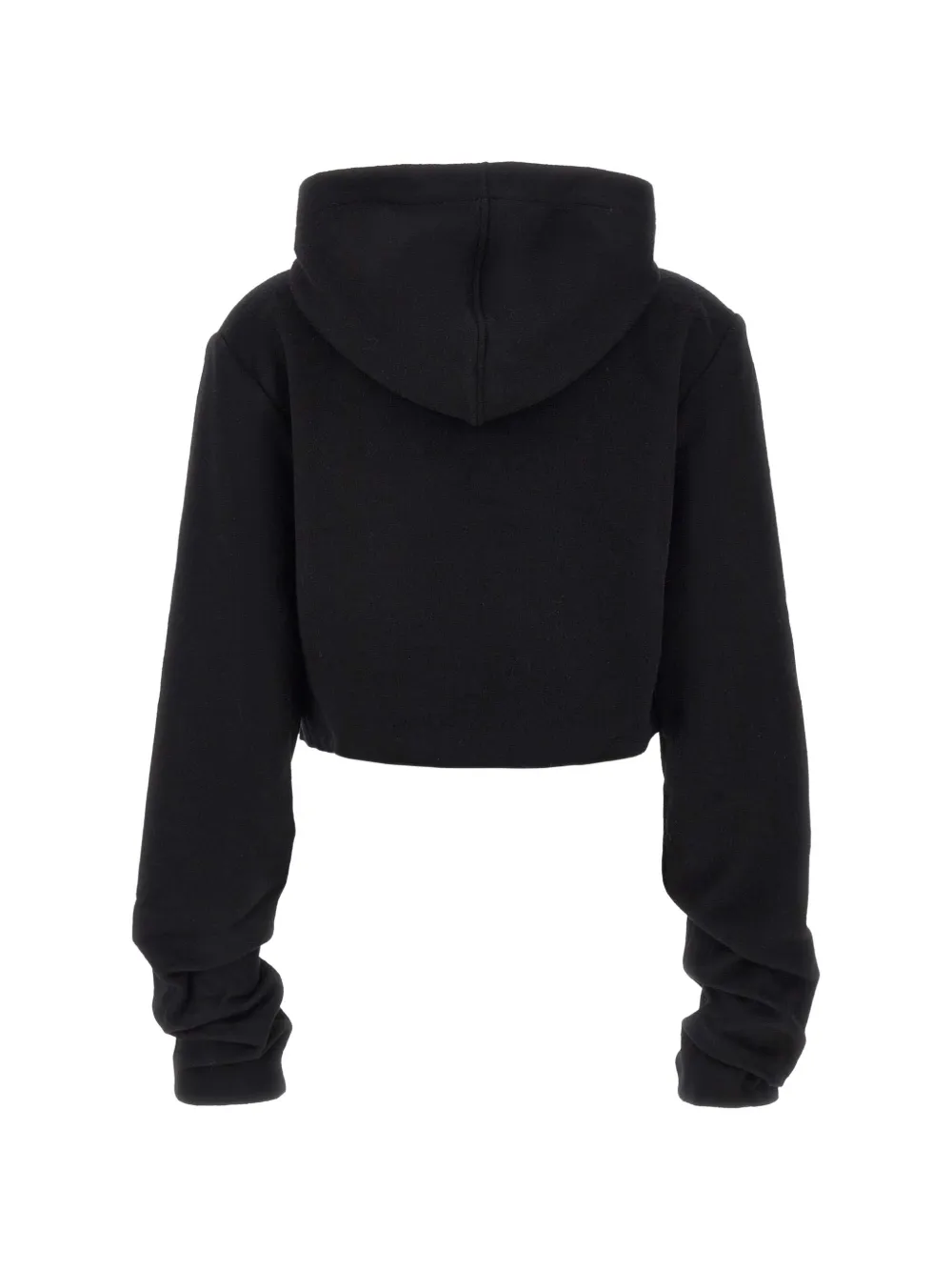 7 For All Mankind Cropped hoodie Zwart