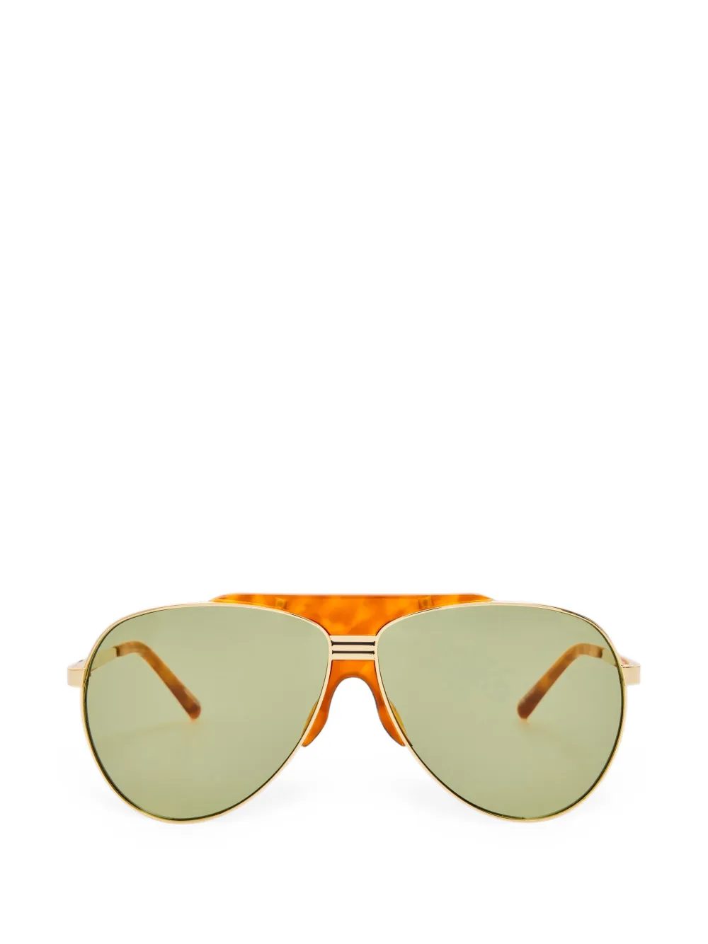 The Attico pilot-frame sunglasses - Oro
