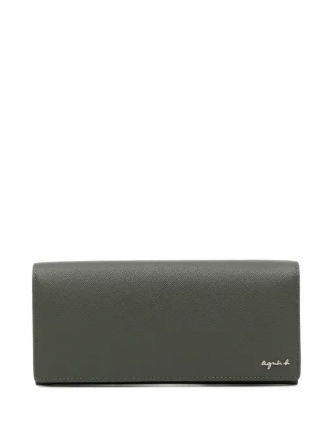 agnès b.  leather long wallet