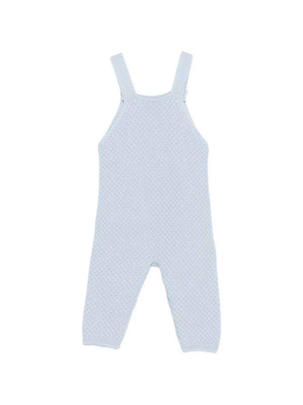 Paz Rodriguez Leira button-strap knitted dungarees Blauw