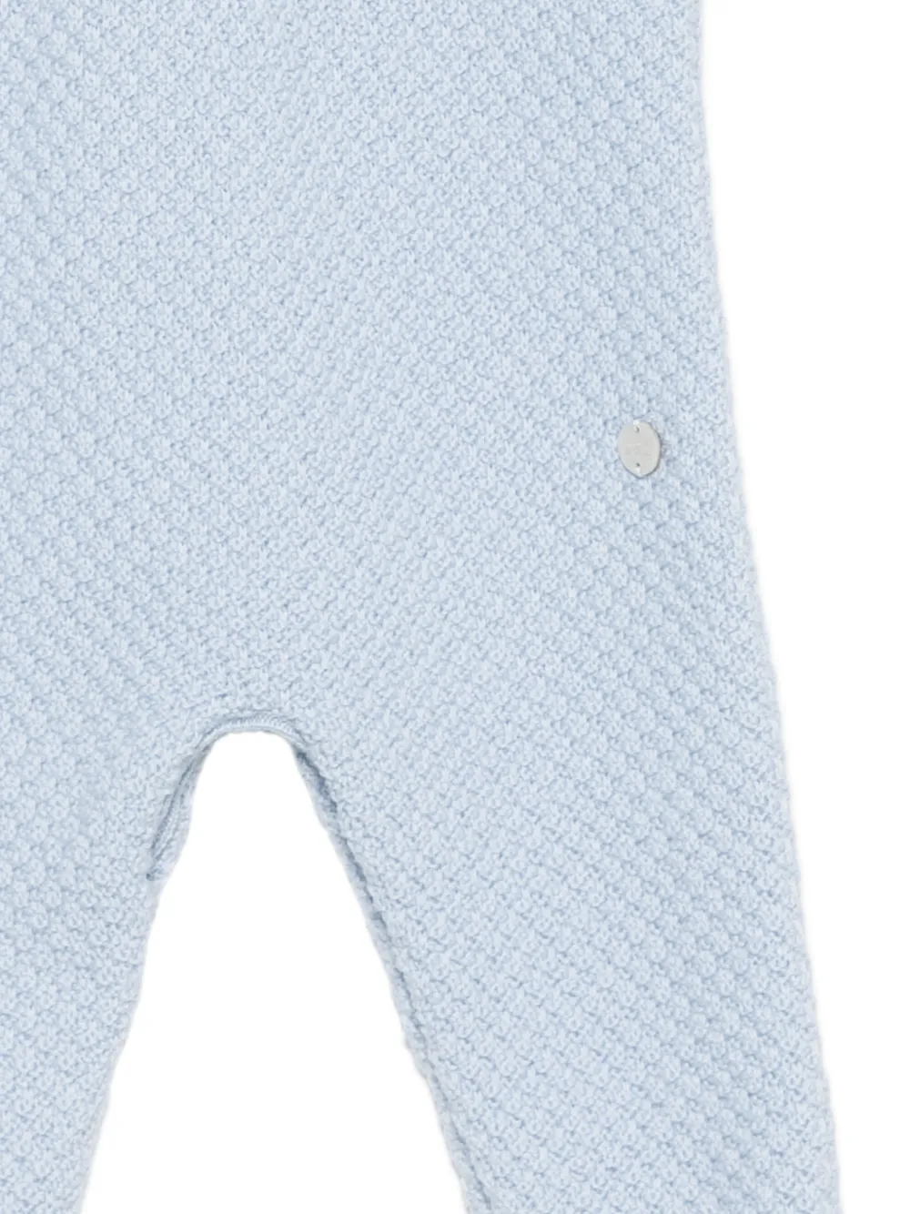 Paz Rodriguez Leira button-strap knitted dungarees Blauw