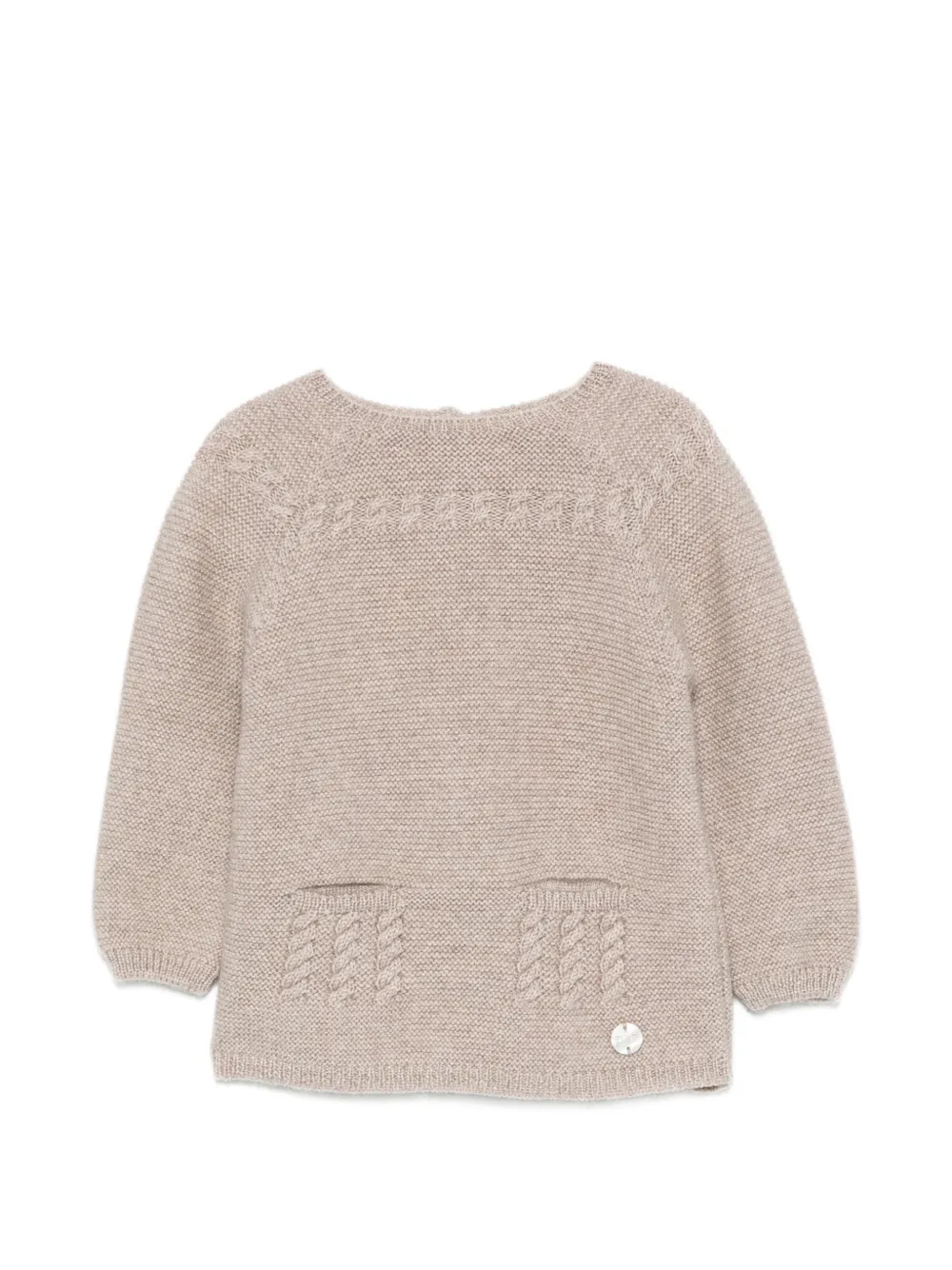 Paz Rodriguez Terra Pullover mit Zopfmuster - Nude