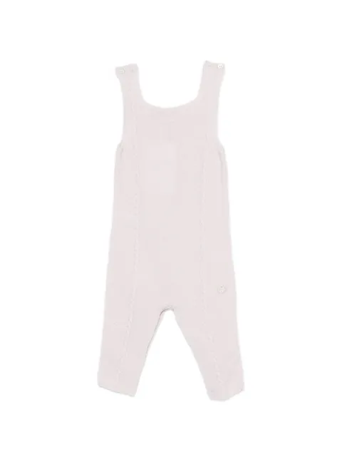 Paz Rodriguez cable-knit button-fastening romper