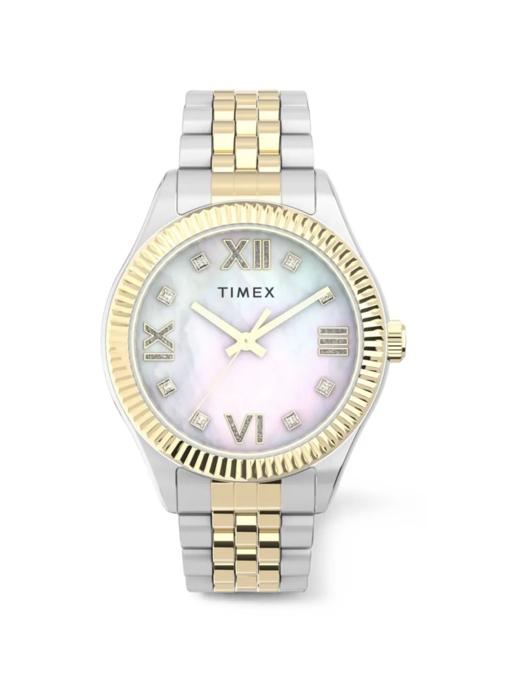 TIMEX Legacy 34mm fluted-bezel watch