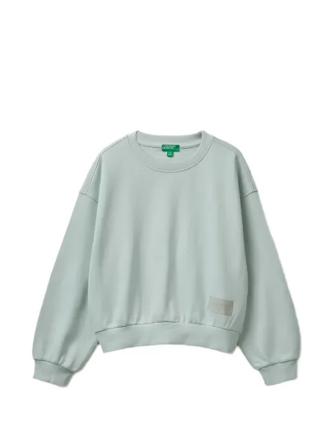 Benetton logo-patch drop-shoulder sweater
