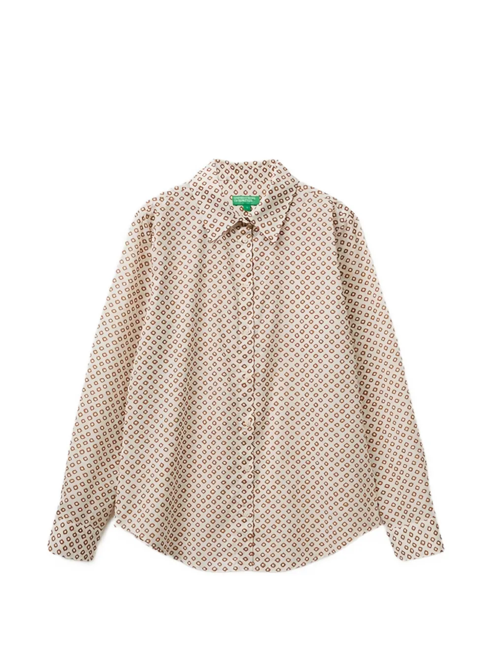 Benetton geometric-print shirt