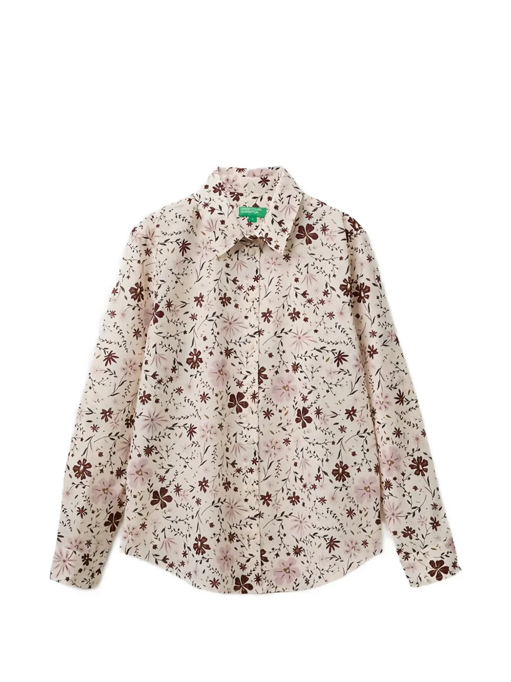 Benetton floral-print long-sleeve shirt