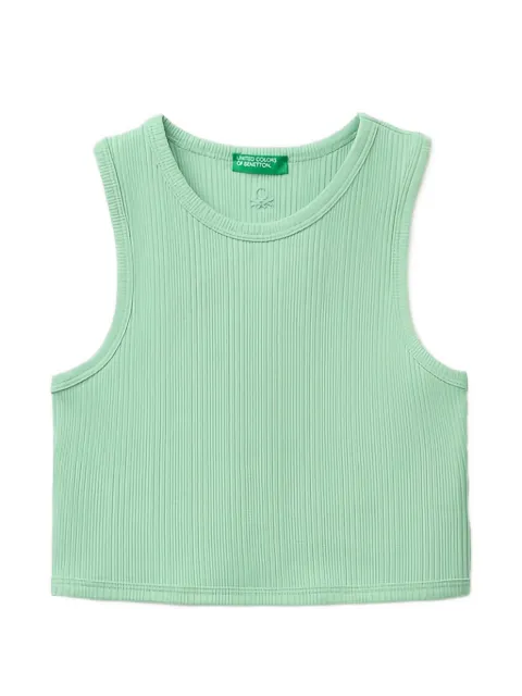 Benetton ribbed-knit crop top