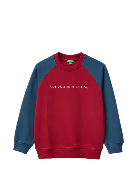 Benetton raglan-sleeve logo-print sweatshirt