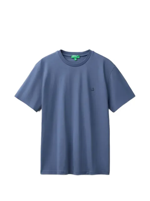 Benetton logo-embroidered T-shirt