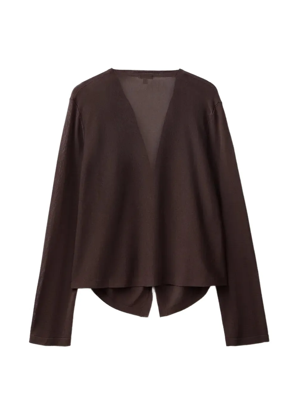 Benetton Vest met open voorkant Bruin