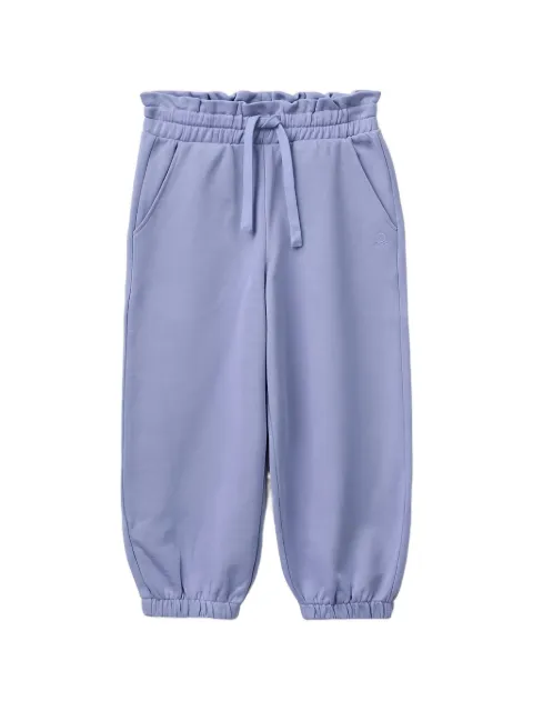 Benetton pantalon de jogging à taille haute froncée