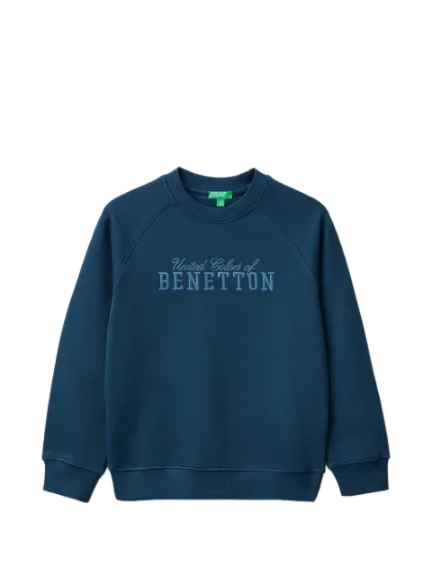 Benetton logo-embroidered raglan-sleeve sweatshirt