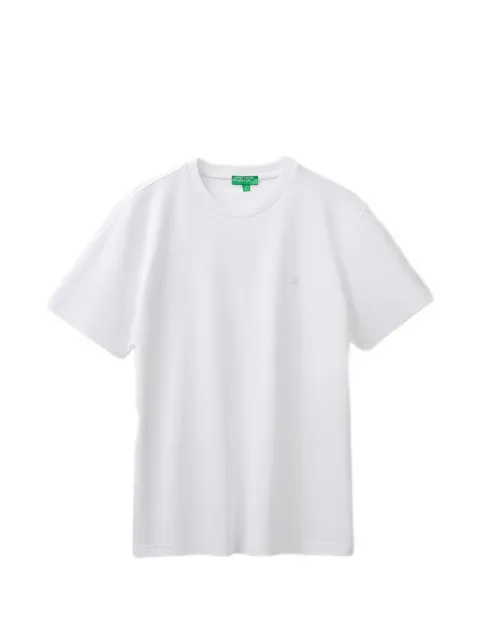 Benetton logo-embroidered T-shirt