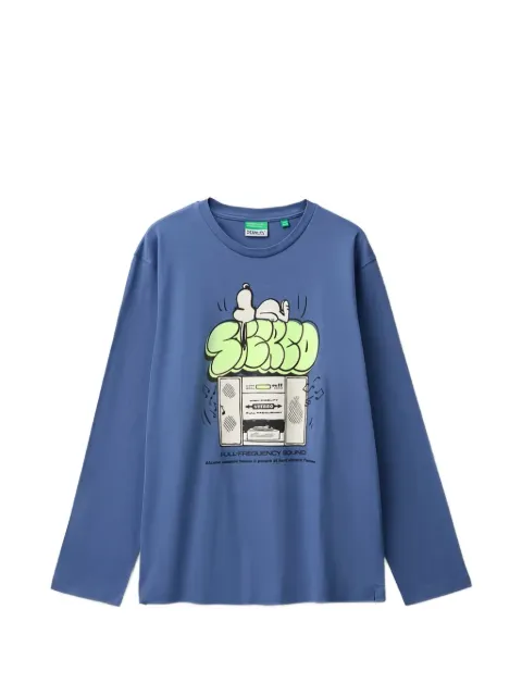 Benetton Peanuts-print long-sleeve T-shirt