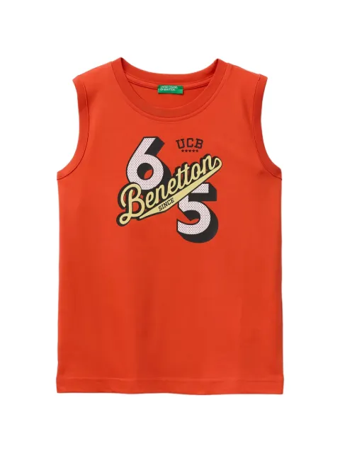 Benetton graphic-print tank top
