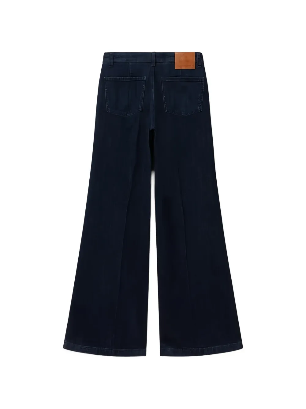 Benetton Broek met wijde pijpen Blauw