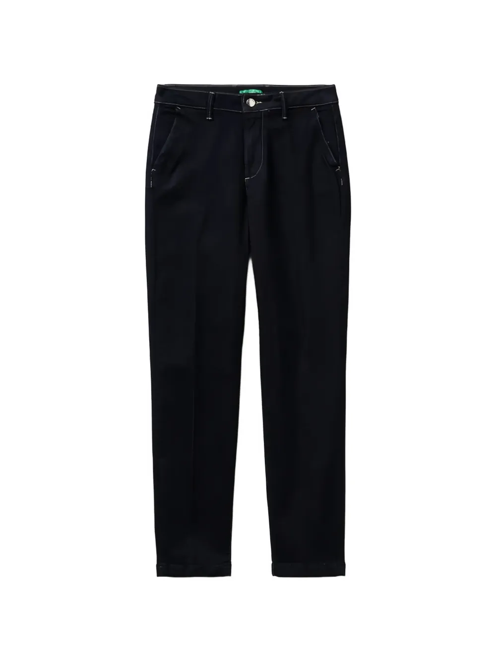 Benetton button-up straight-leg jeans - Blu