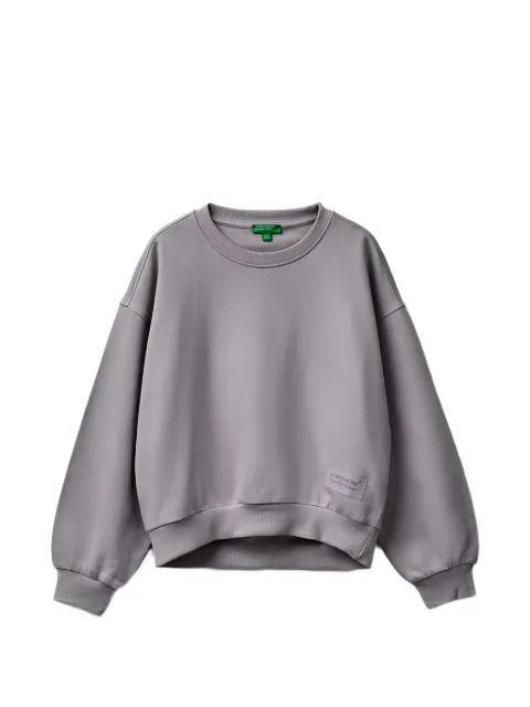 Benetton logo-patch long-sleeve sweatshirt