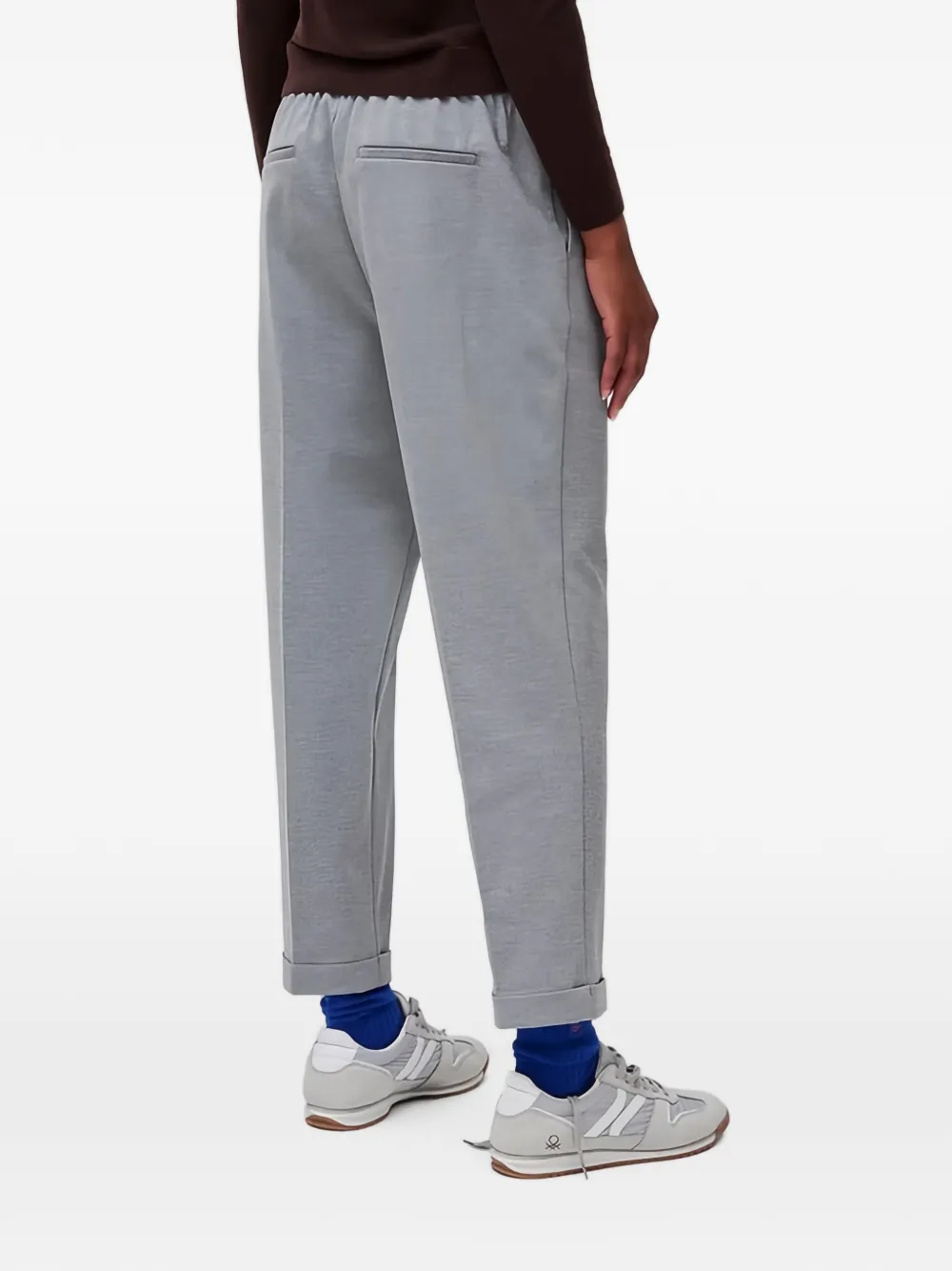 Benetton Cropped plooibroek Grijs