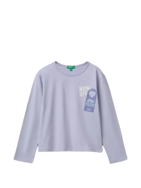 Benetton graphic-print long-sleeve T-shirt