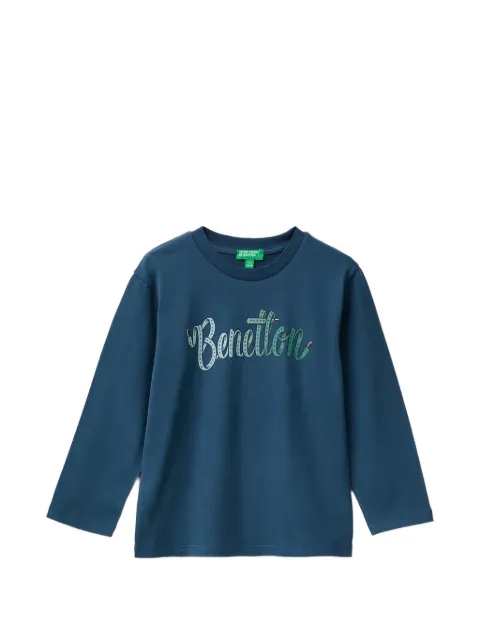 Benetton logo-print long-sleeve T-shirt