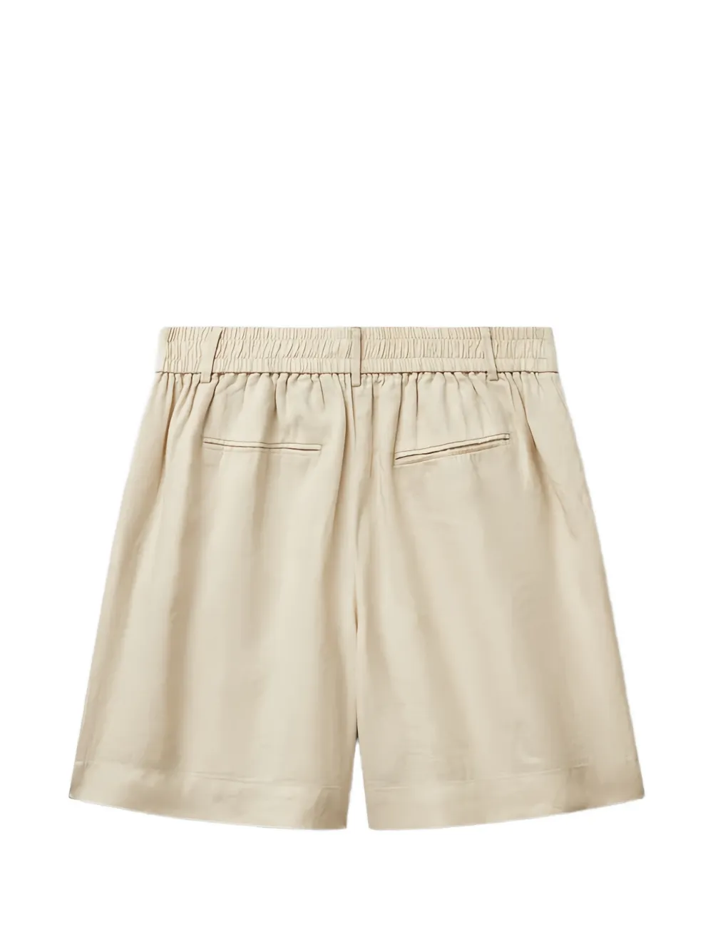 Benetton Geplooide bermuda shorts Beige
