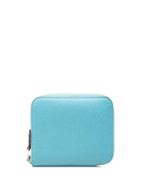 Hermès Pre-Owned 2017 Epsom Azap Silk in Compact Wallet small wallets
